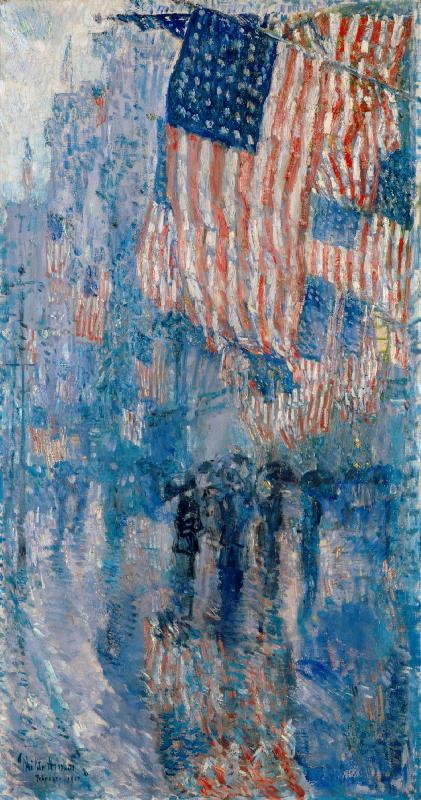 Childe Hassam The Avenue in the Rain Sweden oil painting art